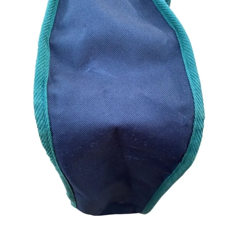 Vintage Lands’ End Messenger Bag Navy Green